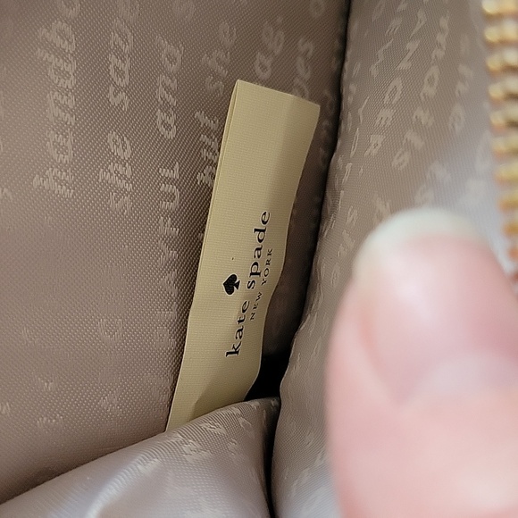 Kate Spade glitter wristlet in a silver/champagne color, excellent condition - Picture 7 of 10
